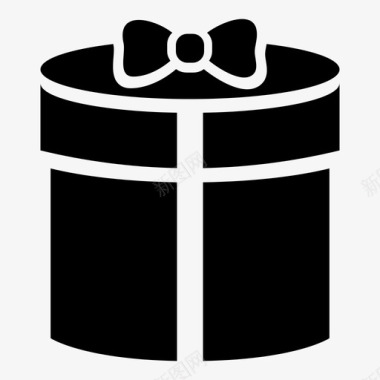 圣诞礼物盒礼品生日生日礼物图标图标
