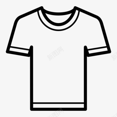 白色通勤衬衫t恤短袖背心图标图标