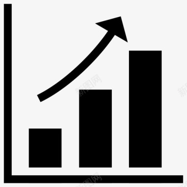 矢量统计图进度分析分析箭头图标图标