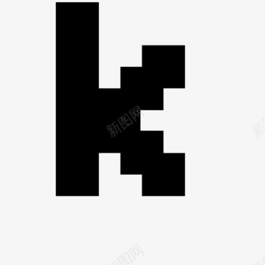 k像素字母7x高图标图标