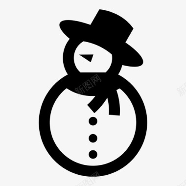冬天的雪人雪人身材游戏图标图标