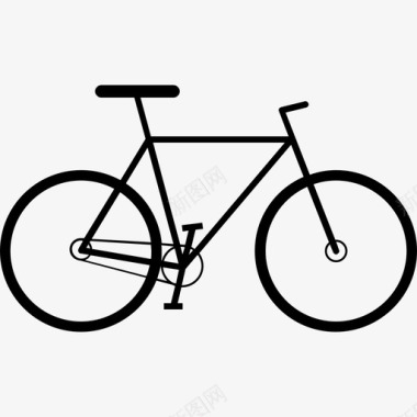 自行车骑自行车上下班图标图标
