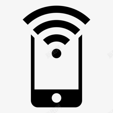 WiFi无线连接wifi信号智能手机图标图标