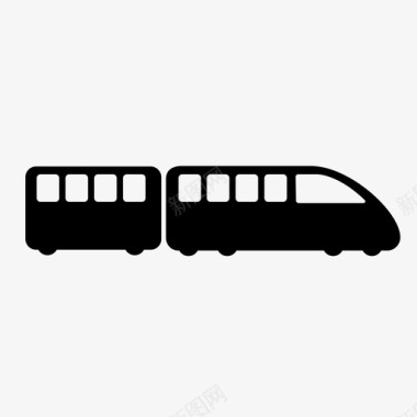 公交地铁标识火车快速单轨图标图标