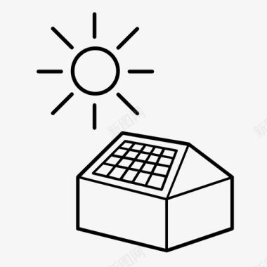 太阳能板太阳能板可持续太阳图标图标
