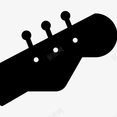 吉他头电子音乐图标图标