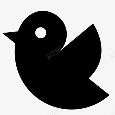 彩绘鸡蛋小鸟twittweet图标图标