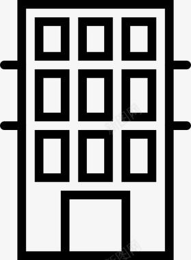 建筑扁平规划建筑公寓公寓楼图标图标