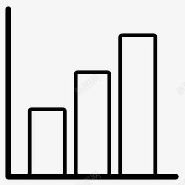 趣味数学条形图上升图趋势图图标图标