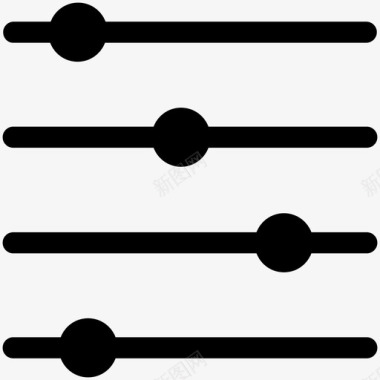 音量小均衡器音乐无线电波图标图标