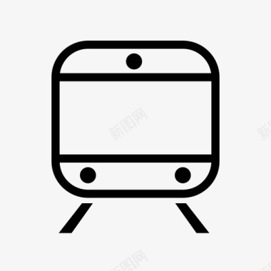 公交地铁标识火车旅行运输图标图标