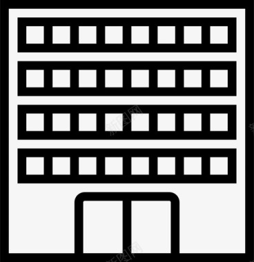 冬季素材4号仓库大楼冬季300图标图标