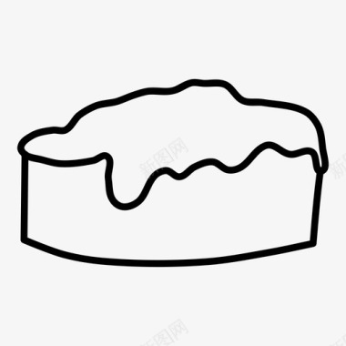 奶油班戟蛋糕蛋糕奶油甜点图标图标