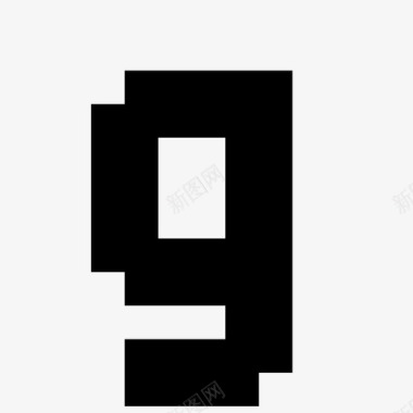 g 像素字母7 x高图标图标