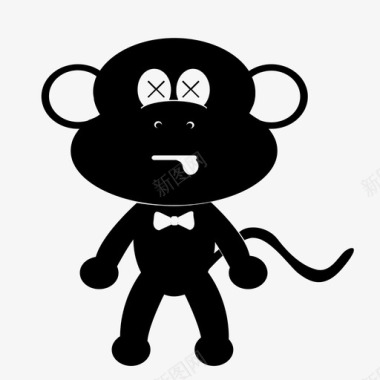 黑猴子死猴子图标图标