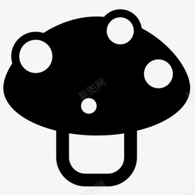 蘑菇菌类魔法图标图标