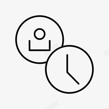 个人头像时间表时间用户帐户图标图标