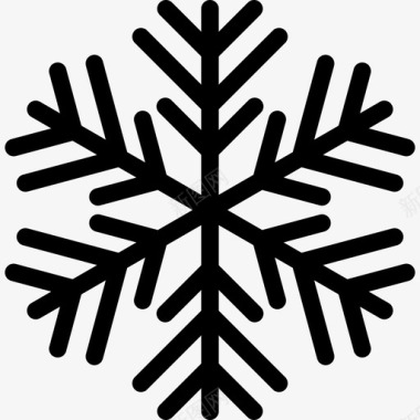 圣诞节装饰背景雪花天气雪晶图标图标