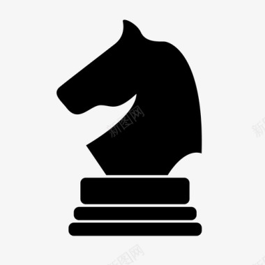 玩家国际象棋骑士骑士玩家游戏图标图标
