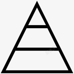 经济层次三角商业模式金字塔图标高清图片