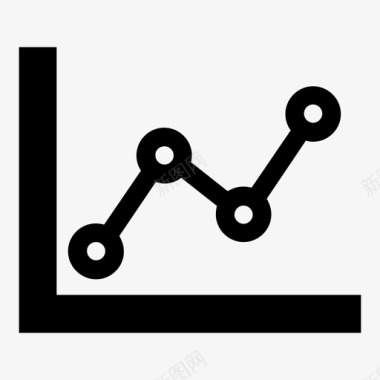 上升折线图折线图图表数据图标图标