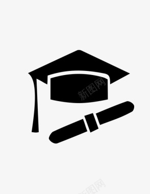 毕业毕业帽研究生文凭研究生帽图标图标