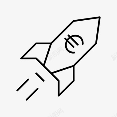 火箭星际飞船太空人图标图标
