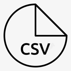 压缩文件扩展名csv文件格式文件类型图标高清图片