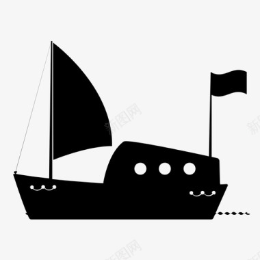 海盗船船长钩眼罩图标图标