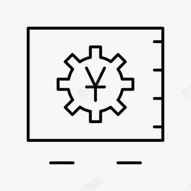 贵重物品储存金库日元贵重物品图标图标