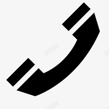 向左旋转电话通讯谈话图标图标