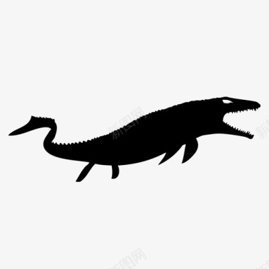 恐龙动物头骨摩萨龙动物恐龙图标图标