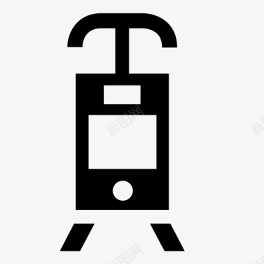 公共交通标识缆车公共交通公共交通系统图标图标