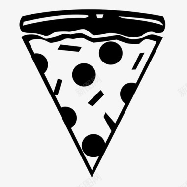 披萨餐厅菜单食物组合图标图标