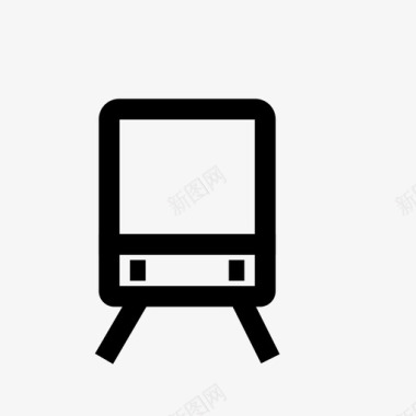 公共交通标识火车旅行交通图标图标