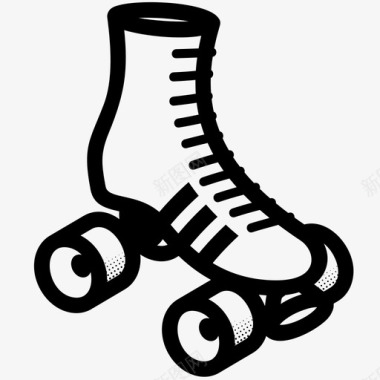 学生熘冰鞋溜冰鞋运动溜冰者图标图标