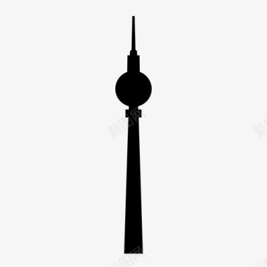 柏林电视塔建筑德国图标图标