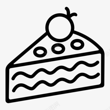 浆果蛋糕芝士蛋糕甜点图标图标