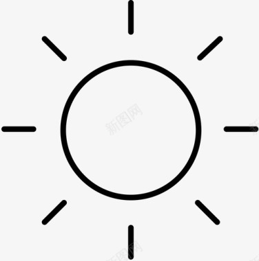 中式大气背景太阳天气要素天气状况图标图标