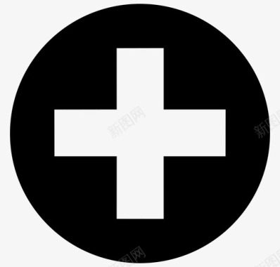 墨迹数字2加和减图标图标