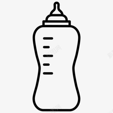 婴儿奶瓶喂养维持图标图标
