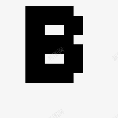 b 像素字母表6 x高图标图标
