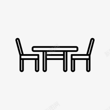 椅子餐桌厨房餐桌餐具图标图标