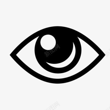 瞳孔眼睛视力瞳孔图标图标