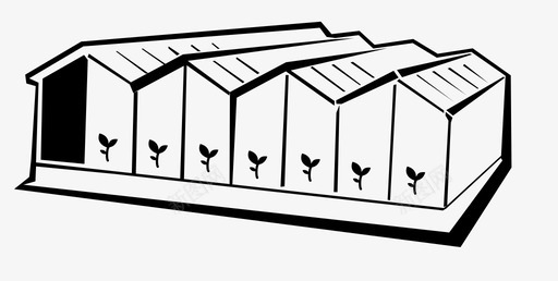 瓣植物种植温室园艺种植图标图标