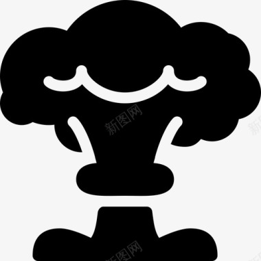 蘑菇云爆炸图标图标