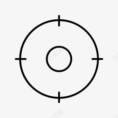 螺丝刀十字十字准线瞄准圆圈图标图标
