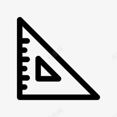 集方定方三角尺图标图标