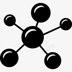 离子分子分子结构离子图标高清图片