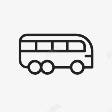 公共交通标识公共汽车汽车公共交通图标图标